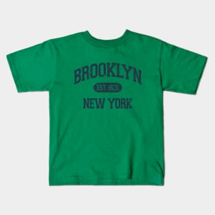 Brooklyn NY Arch Distressed, Retro Print Kids T-Shirt
